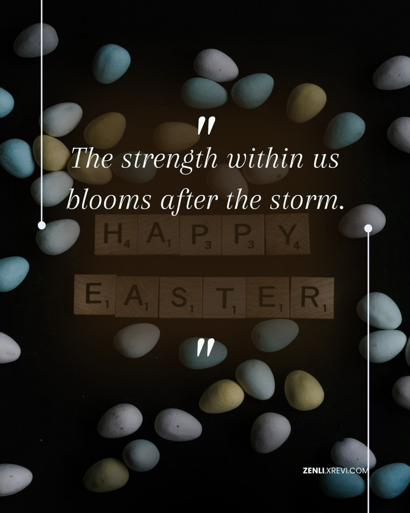 The strength within us blooms after the storm.