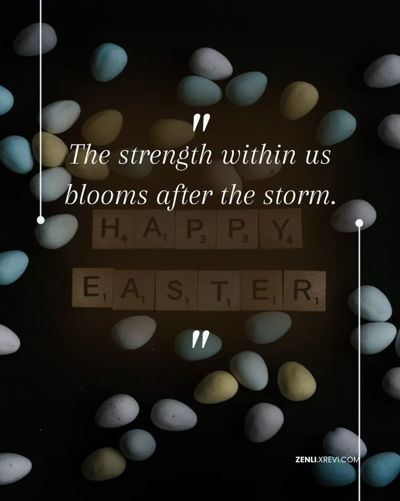 The strength within us blooms after the storm.