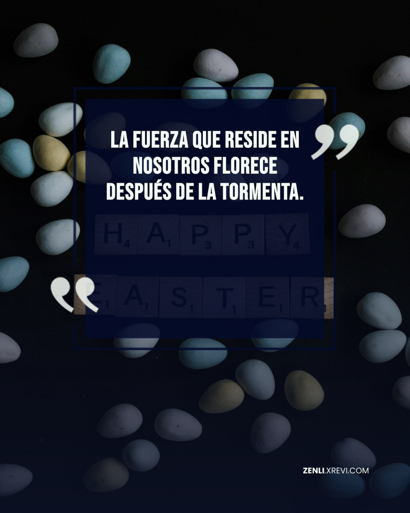 La fuerza que reside en nosotros florece después de la tormenta.