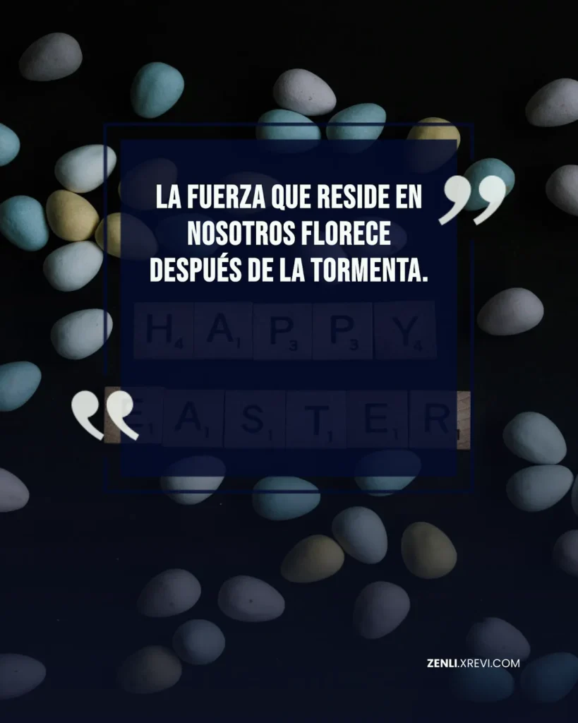 La fuerza que reside en nosotros florece después de la tormenta.