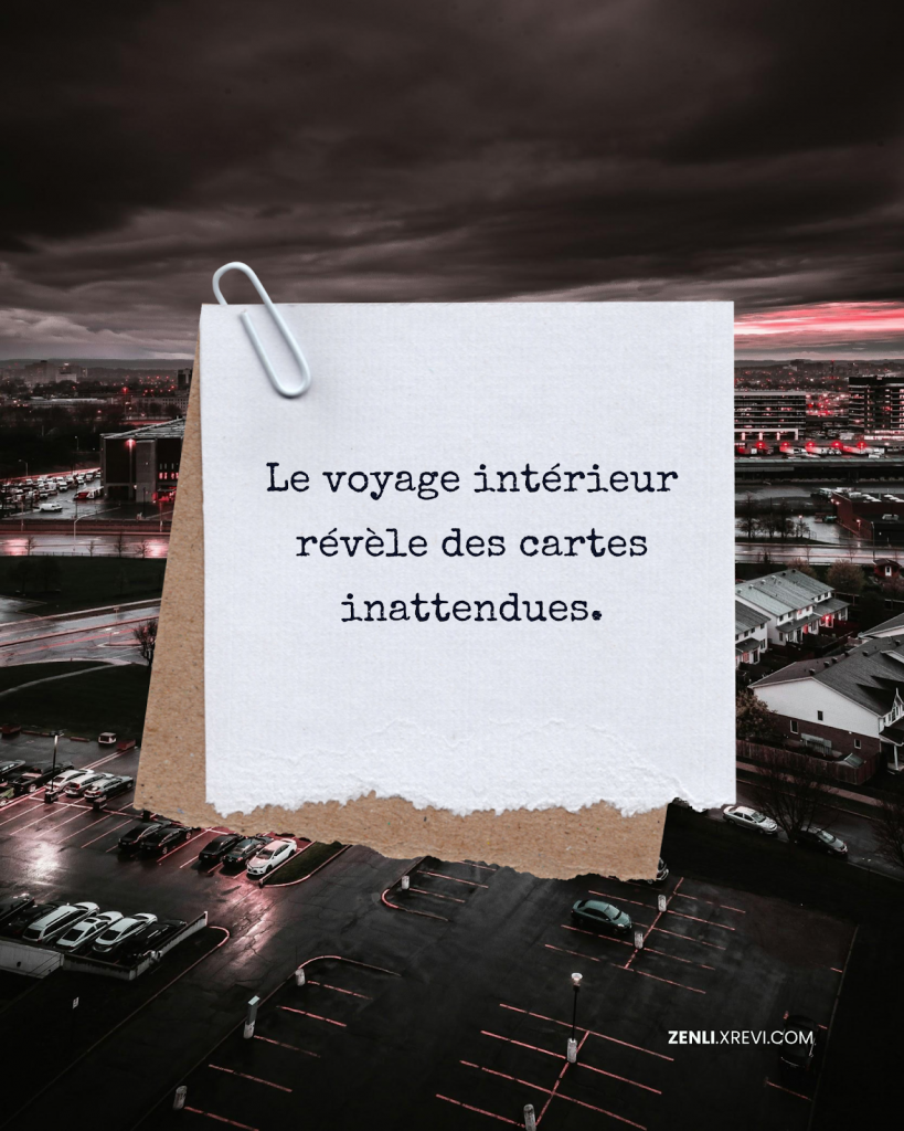 Le voyage intérieur révèle des cartes inattendues.