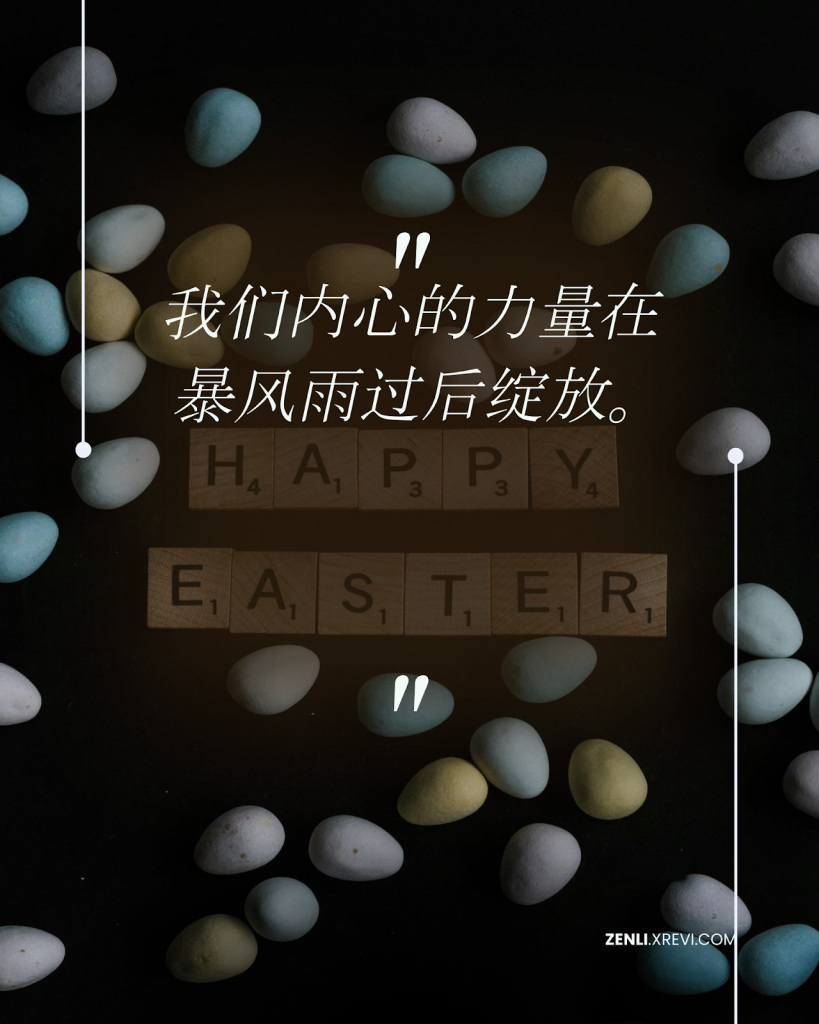 我们内心的力量在暴风雨过后绽放。