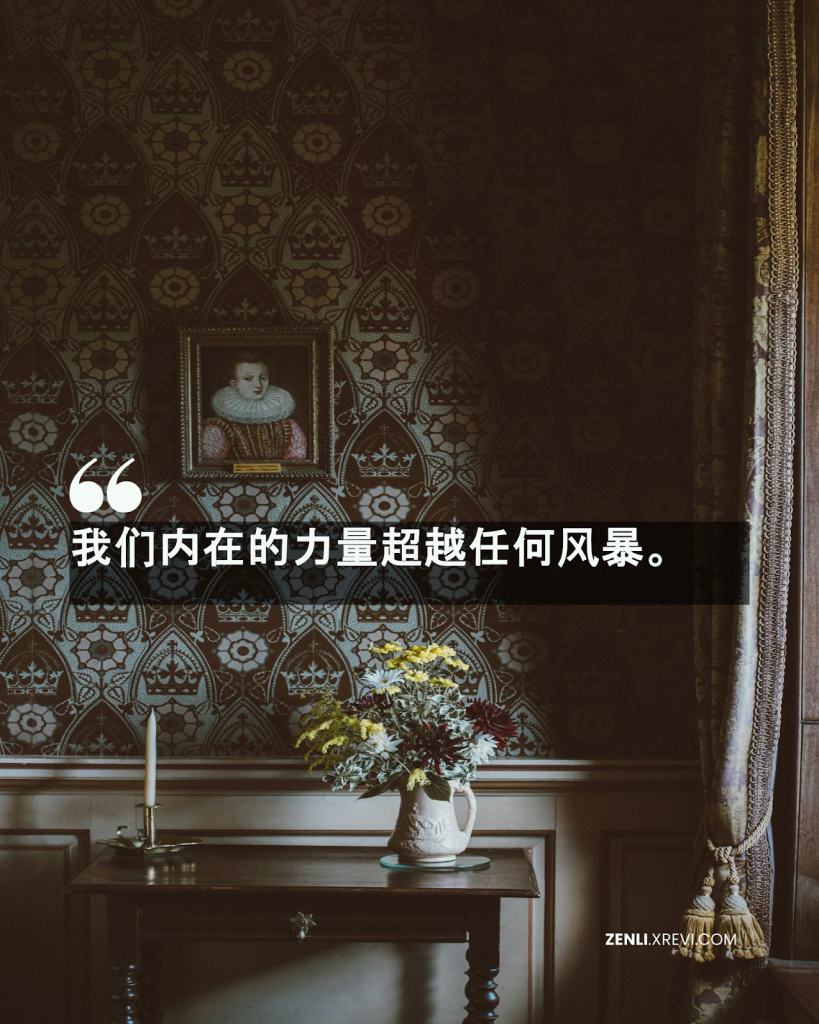 我们内在的力量超越任何风暴。