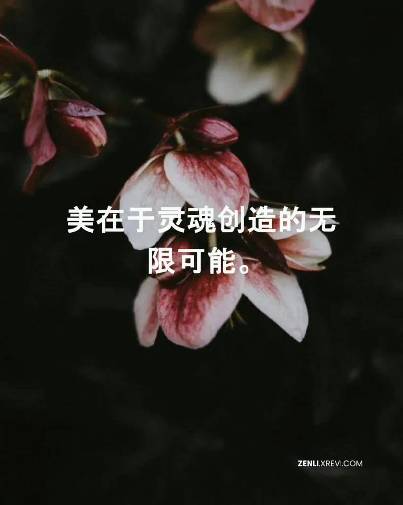 美在于灵魂创造的无限可能。