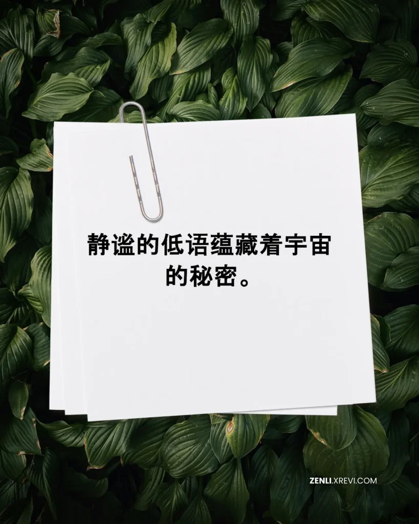 静谧的低语蕴藏着宇宙的秘密。