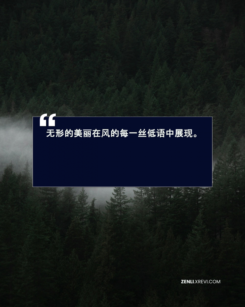 无形的美丽在风的每一丝低语中展现。