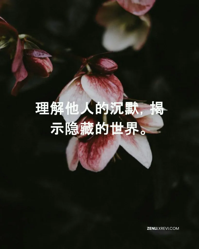 理解他人的沉默，揭示隐藏的世界。